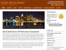 Tablet Screenshot of detroitshuttleservice.com